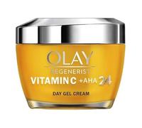 Olay AHA24 + vitamina C gel crema per il giorno, con vitamina C, AHA e niacinamide, per una pelle radiosa e uniforme, 50 ml