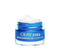 Olay Crema gel per occhi ialuronica 24 + vitamina B5 con acido ialuronico, vitamina B5 e niacinamide idrata per rimpolpare la pelle intorno agli occhi, 15 ml