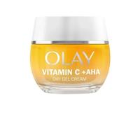 Olay Vitamina C Gel Crema de Día Hidratante Facial, Cuidado de la Piel con Ácido Láctico (AHA), Niacinamida al 99% de Pureza y Vitamina E. Unifica, Hidratante. No Graso, No Pegajoso. 50 ml