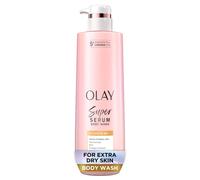 Olay Super Serum Body Wash per pelli molto secche, idratazione a lunga durata per 24 ore, complesso di siero con 5+ ingredienti per una pelle luminosa