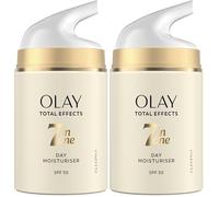 Olay Total Effects 7in1 Crema Giorno Antietà SPF30, Niacinamide e Vitamina C, Senza Profumo, 50ml (Confezione da 2)