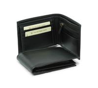 Old Angler Portafoglio in Pelle Nero con Porta Monete e Schermatura RFID | Made in Italy | 5 Scomparti per Carte | Design Elegante e Funzionale