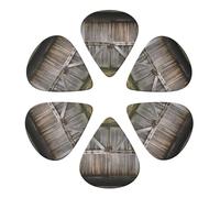 Old Barn Doors Stampa Plettri per Chitarra Confezione da 6 Con Borsa Organizer 0.46 0.71 0.96mm Plettri per Chitarra Accessori per Basso Elettrico Chitarre Acustiche