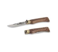 OLD BEAR® ACCIAIO INOX, MANICO IN NOCE INTAGLIATO M 9307/19_LNI
