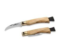 OLD BEAR® MUSHROOM - ACCIAIO INOX, MANICO IN ULIVO M 9387/19_LU