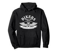 Old Biker Motorcycling Bikers Don't Go Gray We Turn Chrome Felpa con Cappuccio