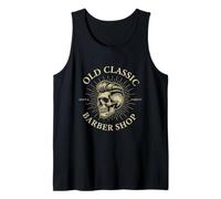 Old Classic Barber Shop Skull Elegante Grooming Vintage Vibes Canotta