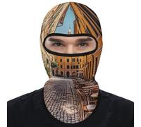 Old Courtyard Cafe Chair City, Roma, Italia, maschera protettiva estiva, protezione solare, anti-ultravioletti, maschera per tutta la testa, traspirante, per tutte le stagioni