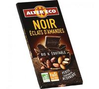 Old Eco - Cioccolato alle mandorle biologico, 100 g, 4 pezzi