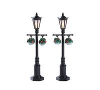 Lemax Christmas Village 74231 - Set di 2 lampioni a batteria (4,5 V)