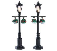 Old English Lamp Post set of 2 B/O (4.5V) Lemax Cod 74231