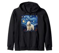 Old English Sheepdog Notte Stellata Felpa con Cappuccio
