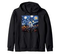 Old English Sheepdog Notte Stellata Felpa con Cappuccio