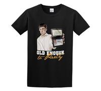 Old Enough To Party Unisex 100% Cotton Short-Sleeve T-Shirts Black XXL