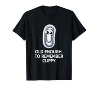 Old Enough To Remember Clip di Carta Clippy Maglietta