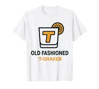 Old Fashioned, Geometrica, Minimal, Cocktail Iconico. Maglietta