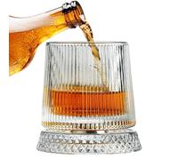 Old Fashioned Glasses 360 Degree - Rotation Base Drinking Mug Old Fashion