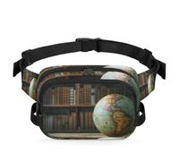 Old Globe - Marsupio multifunzione per viaggi, sport, corsa, marsupio, marsupio, borsa da cintura, per donne, uomini, ragazze e ragazzi, Colore, XL, Organizer per borse