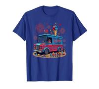 Old Glory Ice Cream Sociale Maglietta, Uomo, Blu Reale, XXL