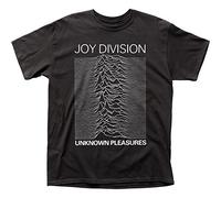 Old Glory, Maglietta da Uomo, Motivo: Copertina dell’Album Unknown Pleasures dei Joy Division Black S