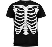 Old Glory Maglietta da uomo, motivo scheletro "Glow in the Dark" Black X-Large