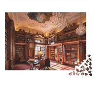 Old Library Puzzle 1000 Pezzi Materiale Riciclato Book Room Puzzles per Ragazzi e Ragazze di 6 Anni in Su Divertente And Sfidante Attività di Gioco Familiare 70x50cm/1000pcs