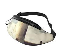 Old Lighthouse Marsupio per uomo e donna, impermeabile, sportivo, alla moda, borsa a tracolla con cinghia regolabile, grande borsa a tracolla per viaggi ed escursionismo