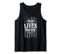 Old Lives Matter America Bandiera USA Anziano Pensione Canotta