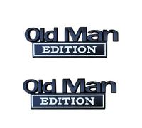 Old Man Edition Car Emblem, Car Decals for Men, Truck Emblems, Durable & Waterproof Funny Edition Nameplate Decal, for Cars Motorcycle Truck SUV Side or Rear Tailgate Bumper Sticker (2pcs-B)