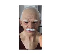 Old Man Mask - Realistic Halloween Latex Human Wrinkle Face Mask Type 3