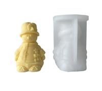Old Man Snowman Decoration Candela Silicone Stampo Resina Epossidica Crafoglio Natalizio Candele Per Ornamenti Fai -da -te Candela La Creazione Candele Vecchia Pupa