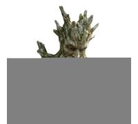 Old Man Tree Face Bird Feeder - Outdoor All-Weather Sculpture, Decorative Bird Feeding Station with Tree Spirit Design for Backyard Balcony Patio Terrace Park, Attracting Robins Sparrows Budgies