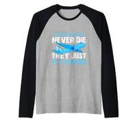 Old Pilots Never Die They Just Fly Higher Aviazione Pilota Maglia con Maniche Raglan