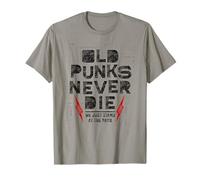 Old Punks Never Die Punk Camicia We Stand in the Back Rock Maglietta