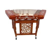 Old Rosewood Dulcimer Intagliato A Conchiglie, Lungo 117 Cm, Tra Cui Un Supporto Alto 69 Cm, Adatto A Principianti/Esami/Bande,F
