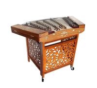 Old Rosewood Dulcimer Intagliato A Conchiglie, Lungo 117 Cm, Tra Cui Un Supporto Alto 69 Cm, Adatto A Principianti/Esami/Bande,A