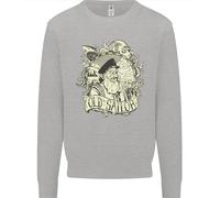Old Sailor Octopus White Shark Captain Uomo Sweatshirt Jumper
