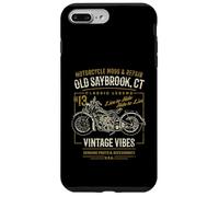 Old Saybrook CT USA Retro stile invecchiato design moto Custodia per iPhone 7 Plus/8 Plus