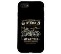 Old Saybrook CT USA Retro stile invecchiato design moto Custodia per iPhone SE (2020) / 7/8