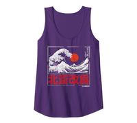 Old School Autentico giapponese kanagawa il grande tatuaggio onda Canotta