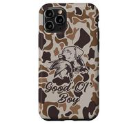 Old School Camo Good Ol' Boy, cacciatori di anatre con cane Custodia per iPhone 11 Pro