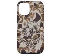 Old School Camo Good Ol' Boy, cacciatori di anatre con cane Custodia per iPhone 12/12 Pro