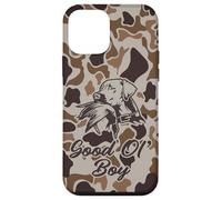 Old School Camo Good Ol' Boy, cacciatori di anatre con cane Custodia per iPhone 12 mini