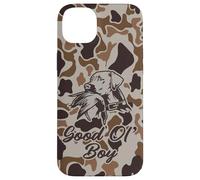 Old School Camo Good Ol' Boy, cacciatori di anatre con cane Custodia per iPhone 14 Plus