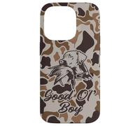 Old School Camo Good Ol' Boy, cacciatori di anatre con cane Custodia per iPhone 14 Pro