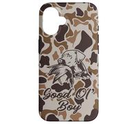 Old School Camo Good Ol' Boy, cacciatori di anatre con cane Custodia per iPhone 16