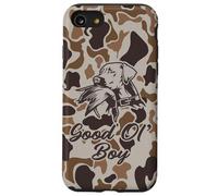 Old School Camo Good Ol' Boy, cacciatori di anatre con cane Custodia per iPhone SE (2020) / 7/8