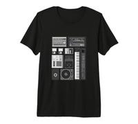 Old School Hip Hop Analog Producer Maglietta Premium