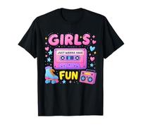 Old School Memory Girls Just Wanna Have Fun Opere d'arte Maglietta