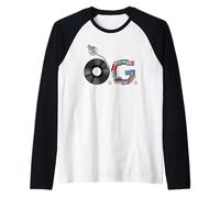 Old School OG Hip Hop Head Vinyl, CD, nastri 80s 90s WT Maglia con Maniche Raglan